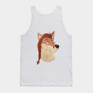 Anthro fox face Tank Top